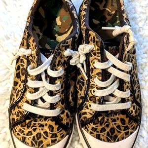 Coach animal print sneakers size 10